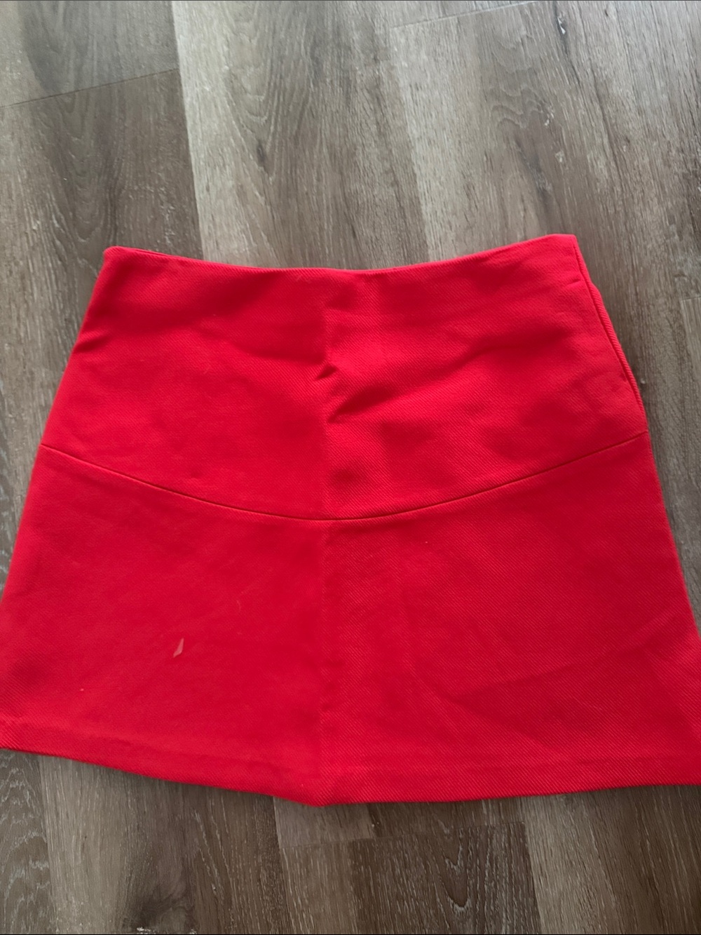 Zara Bright Red A-Line Mini Skirt - Picture 2 of 6
